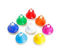 UPKOCH 1set Colorful Note Metal Hand Bells for Boys and Girls Educational Musical Instrument Toy Cognitive Development and Recognition for Early Learning and Group Activities