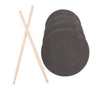 UPKOCH 1set Drum Practice Pad Set Sticks Quiet Drum Pads for Portable Practice Anti-corrosion Mallets Compact Lightweight Design for Musicians for All Music Styles