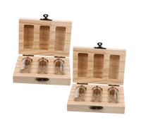 UPKOCH 1set First Haircut Keepsake Box for Hair and Tooth Preservation Elegant Umbilical Cord Storage Jar for Parents Boys and Girls Keepsake Organizer