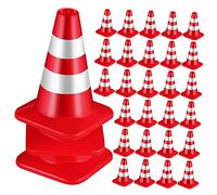 UPKOCH 1set Mini Traffic Cones for Bright Miniature Road Construction Models for Pretend Play Sand Table Engineering and Educational for Boys 30pcs