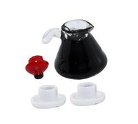 UPKOCH 1set Miniature Coffee Pot and Cup Scale Dollhouse Accessories for Creative Play Delicate Coffee Kettle and Mugs for Kitchen Scenes and Landscapes