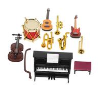 UPKOCH 1set Miniature Musical Instrument Model Dollhouse Accessories for Home Decoration Lightweight and Props for Mini Room Scenes Includes Piano and Violin