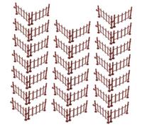 UPKOCH 1set Miniature Plastic Fence Models for Sand Table Crafting Realistic Simulation Garden Supplies for DIY Projects for Miniature Farms and Fairy Gardens 20pcs