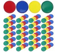 UPKOCH 1Set Poker Chips: Transparent Plastic Chips Bingo Counters Blank Markers for Games Classroom Math Activities Group Tokens