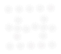 UPKOCH 1set Snowflake Plastic Bait Stopper Set for Carp Fishing Clear Fishing Equipment for Inline Carp Durable and Practical 40pcs