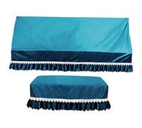 UPKOCH 1set Upright Piano Protective Cover Stool Cover Elegant Lace Design Dustproof and Moisture-resistant Soft for Full Pianos