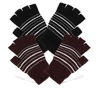 UPKOCH 1set USB Heated Gloves Adjustable Thermal Mitts for Winter Sports Knitted Electric Heating Gloves for Skiing Camping and Outdoor Activities 2pairs