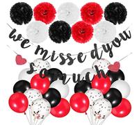 UPKOCH 1set Welcome Home Party Decorations of Balloons We Missed You Banner for Warm Atmosphere Easy Setup for Home Birthdays Weddings and Anniversaries
