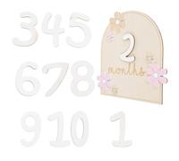 UPKOCH 1Set Wooden Milestone Cards for Growth Month Milestone Discs for Capturing Precious Moments Photo Props Nursery Decor and Birth Announcement
