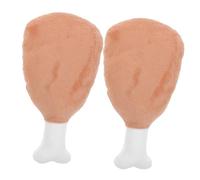 UPKOCH 2 Pcs Chicken Leg Shape Plush Doll Throw Pillow Cushion Creative Cartoon Drumstick Design for Comfortable Napping and Playtime Adorable Soft