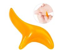UPKOCH 2 Pcs Reusable Thai Foot Massage Stick Reflexology Tool for Soles and Legs Smooth Surface Easy to Clean Promotes Circulation and Relieves Nervous Tension Yellow and Amber Colors