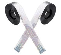 UPKOCH 2 Rolls Reflective Bird Scaring Tape Dual Sided Holographic Ribbon for Garden Fruit Trees Window Weatherproof Bird Deterrent with Decorative Effect Safe Non Toxic