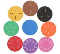 UPKOCH 2 Sets Fraction Tray Educational Math Manipulatives for EVA Circles Study Accessory for Preschool and Elementary Learning Visual Teaching Aid for Fractions Random Color