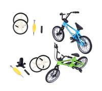 UPKOCH 2 Sets Mini Finger Bikes Desk Game for Adults Finger Cycling Exercise and Stress Relief Blue and Green