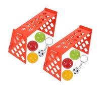 UPKOCH 2 Sets Mini Football Field for Parrots Interactive Bird Training Toy Random Colors for Intelligence Development and Play