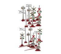 UPKOCH 2 Sets Traffic Light Model: Precision Model Train Station Sand Table Accessories - Traffic Signals Signs And Lights Railroad Crossing Toy