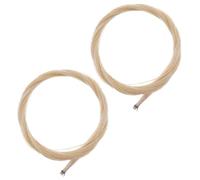 UPKOCH 2 Sets Violin Cello Erhu Bow Hair Replacement Natural Horsehair for String Instrument Accessories Moisture-resistant Horse Bow Hair for Repair Maintenance Orchestra Practice