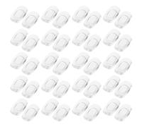 UPKOCH 20 Pairs Silicone Eyeglass Nose Pads for Glasses with Ultra Soft Comfort and Enhanced Stability, Square Shape Nosepieces for Workouts and Active Movement