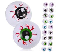 UPKOCH 20 Pcs Bouncy Plastic Eyeballs Halloween Party Favors Mixed Color Creepy Eye Balls Decoration and Funny Halloween for Home and Photo Props