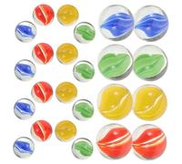 UPKOCH 200Pcs Colored Glass Marbles for Outdoor Butterfly Feeder and Garden Decor Vibrant Marbles Red Blue Green Yellow for Attracting Butterflies and Bees