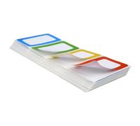 UPKOCH 200pcs Name Tag Label Stickers Self-Adhesive Copper Plate Material Easy to Use for Working Office and School Marking and Organising