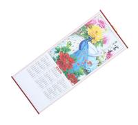 UPKOCH 2026 Horse Year Chinese Lunar Wall Calendar Hanging Scroll Imitation Rattan Paper Material, Traditional and Elegant Design for Office or Festive Atmosphere, Marking Lunar Year