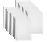 UPKOCH 20pcs A4 Plastic Triangular File Folders with Anti-Slip Locking Levers, High Flexibility Document Holder Clamp for Project Management, Suitable for Teachers and Lawyers