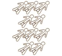 UPKOCH 20pcs Adorable Mini Metal Paper Clips for Clipping Documents with Creative Lovely Shapes in Golden Colour, Lightweight for Scrapbooks and Notebooks