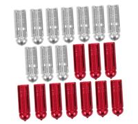 UPKOCH 20pcs Aluminum Alloy Dart Flight Protectors with Wing Corrector for Precision Stability Easy Installation Compatibility for Professional Training and Competitive Matches Red Silver