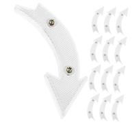 UPKOCH 20pcs Bike Wheel Reflectors White Replacement Reflective Signs Warning Accessories for Mountain Bicycle Night Safety