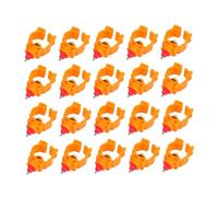 UPKOCH 20pcs Chicken Water Feeder Style Automatic Poultry Drinker for Hens Ducks Quail Practical Watering Cups for Broilers Breeders Game Birds