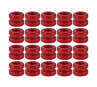 UPKOCH 20pcs Colored Guitar String Beads Metal Ball End Accessories for Electric Bass and Acoustic Guitar Smooth Finish Replacement Parts in Red