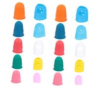 UPKOCH 20pcs Guitar Finger Cots Fingertip Cover Practice Protective Guard for Beginners Playing Strings at Home Random Style