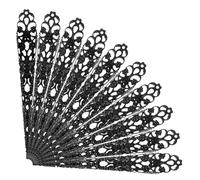 UPKOCH 20pcs Halloween Black Hollow Long Fake Finger Covers Nail Rings Decoration Accessory for Cosplay Party Gothic Queen Fingertip Claws