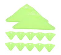 UPKOCH 20pcs Lightweight Soccer Cones for Training Plastic Agility Discs with High-visibility Triangular Design Football and Basketball Sports Marker for Running Drills and Field Games