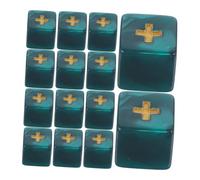 UPKOCH 20pcs Math Teaching Dices for Fun Addition Subtraction Props Engaging Classroom Game Accessories Calculation Skills Pearl Green Color