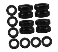 UPKOCH 20pcs Metal Guitar String Beads for Folk Electric Bass 6mm Diameter 5mm Thickness Black Replacement Accessories