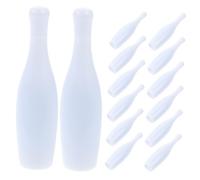 UPKOCH 20Pcs Mini Bowling Pins White Plastic Reusable Tabletop Bowling Accessory for Standard Indoor Games Replacement Parts