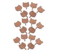 UPKOCH 20pcs Mini Furniture Set Miniature Model Miniature Dollhouse Kitchen Baking Accessories Mini Kitchen Model Trays for Decor Wood Light Brown