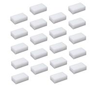 UPKOCH 20pcs Non-scratch Cleaning Pads Kitchen Scrubbing Sponges for Dishes Pots Walls Multi-surface Household Cleaning Erasers White