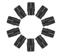 UPKOCH 20pcs Plastic Potentiometer Knobs with Pointer Marked, 12x20mm Semi-shaft Volume and Tone Control Knobs for Guitar Pedals, Amplifiers, and Mixer Console Accessories