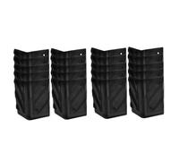 UPKOCH 20pcs Plastic Speaker Corner Covers Sturdy Black Edge Protectors Versatile Damage Prevention Furniture Guards for Stage and Sound Equipment