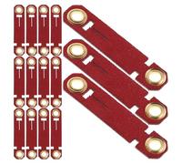 UPKOCH 20pcs Red Parrot Leg Rings for Training High Visibility Bird Identification Bands for Poultry Pigeons Quails Anti-escape Outdoor Foot Anklets for Bird Recognition and Monitoring