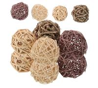 UPKOCH 20pcs Small Animal Chew Handwoven Natural Rattan Balls for Rabbits Hamsters Chinchillas Teeth Care Stress Relief Interactive Pet Teething