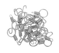 UPKOCH 20pcs Small Spring Hook Latches for Rabbit Cage Door Fixing Sturdy Pet Cage Latch Replacement for Rabbits Dogs Kittens Easy Installation for Home and Farm Use