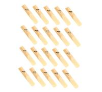 UPKOCH 20pcs Soprano Clarinet Reeds for Beginners and Students Eb Alto Saxophone Woodwind Reeds Compatible with Multiple Instruments Enhanced Sound Quality and Longevity