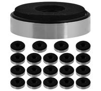 UPKOCH 20pcs Speaker Shock Absorber Feet Pads for Audio Equipment, Silver Abs and Eva Material, Easy Installation and Vibration Elimination, for Home Theaters and Studios