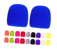 UPKOCH 20pcs Thick Microphone Windshield Sponge Covers Reusable Colorful Mic Protector Sleeves with Elastic Fit Windproof Shield for Karaoke Home Ktv Stage Multi-color for Handheld Mics
