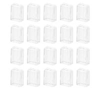 UPKOCH 20pcs Toothbrush Head Caps Transparent Compatible with Sonic Toothbrush Dustproof Covers for Home and Travel Use