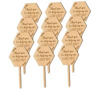 UPKOCH 20Pcs Wooden Plant Tags Garden Markers Landscape Signs for Potted Plants Greenhouses and Outdoor Gardening Easy Insert for Bonsai and Flower Beds